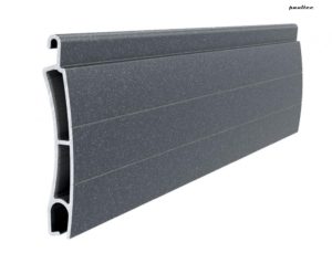Anthrazitgrau perlmutt matt Stranggepresstes PE 55 Aluminiumprofil